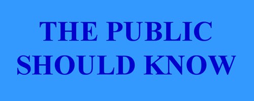 The Public Should Know