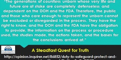 Duty to Safeguard, Protect and Respect Health and Life