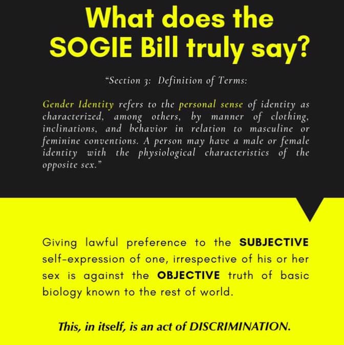 The truth about the SOGIE Bill