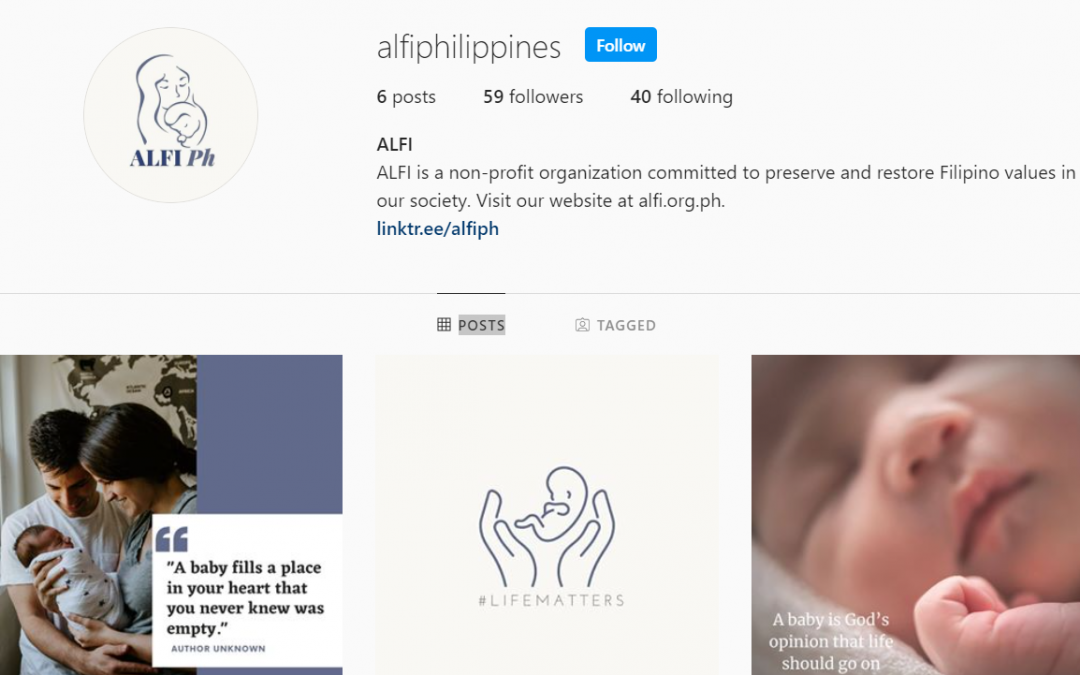 ALFI is now on Instagram!