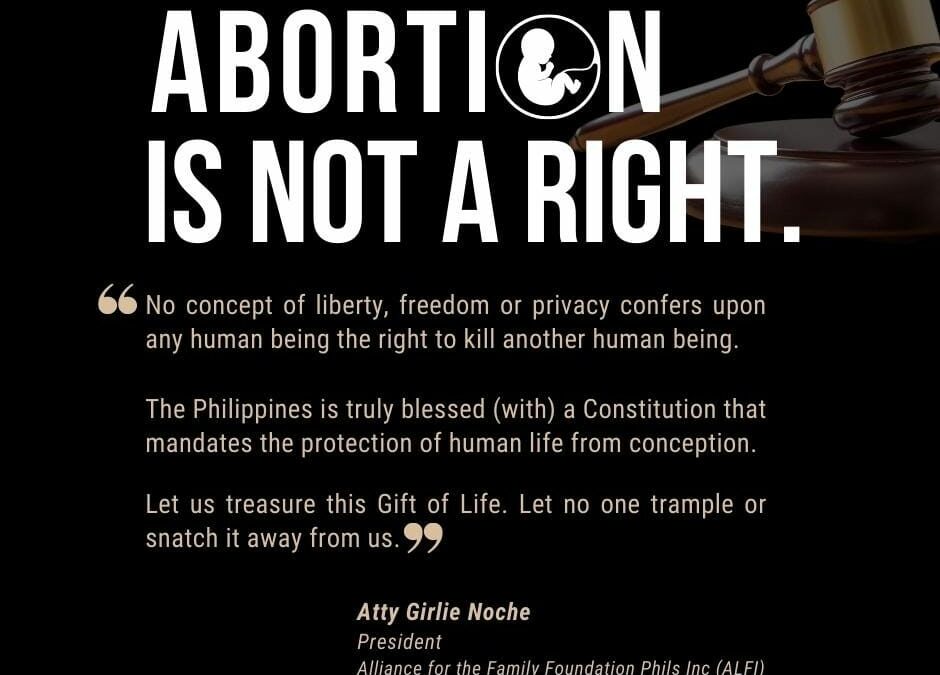 Abortion is Not a Right