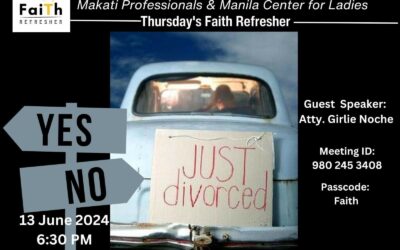 Invitation:  “DIVORCE in the Philippines: Protecting the Common Good”