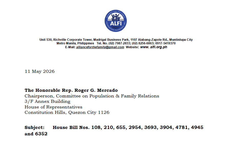 ALFI Position Paper on Absolute Divorce